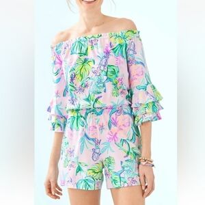 Lilly Pulitzer Calla Mermaid Cove Romper